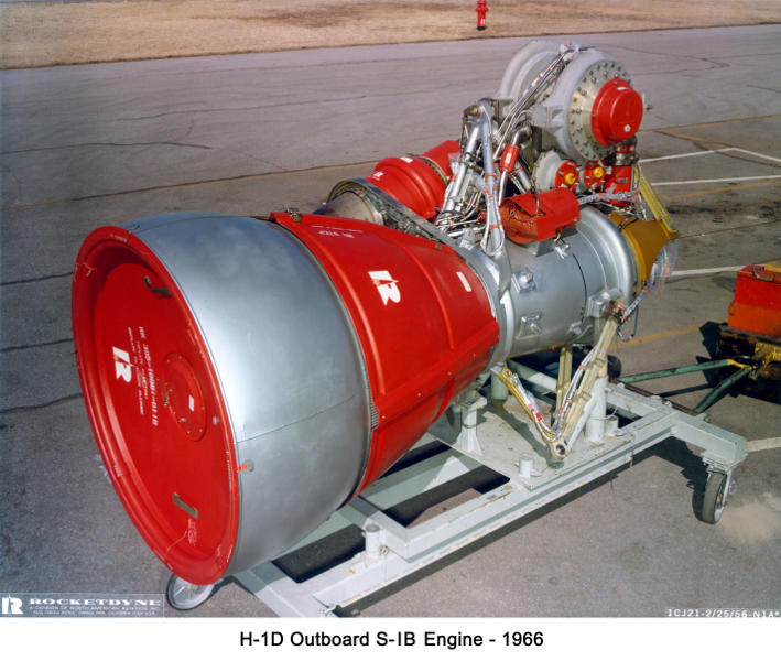 H-1 rocket engine H-1D outboard engine