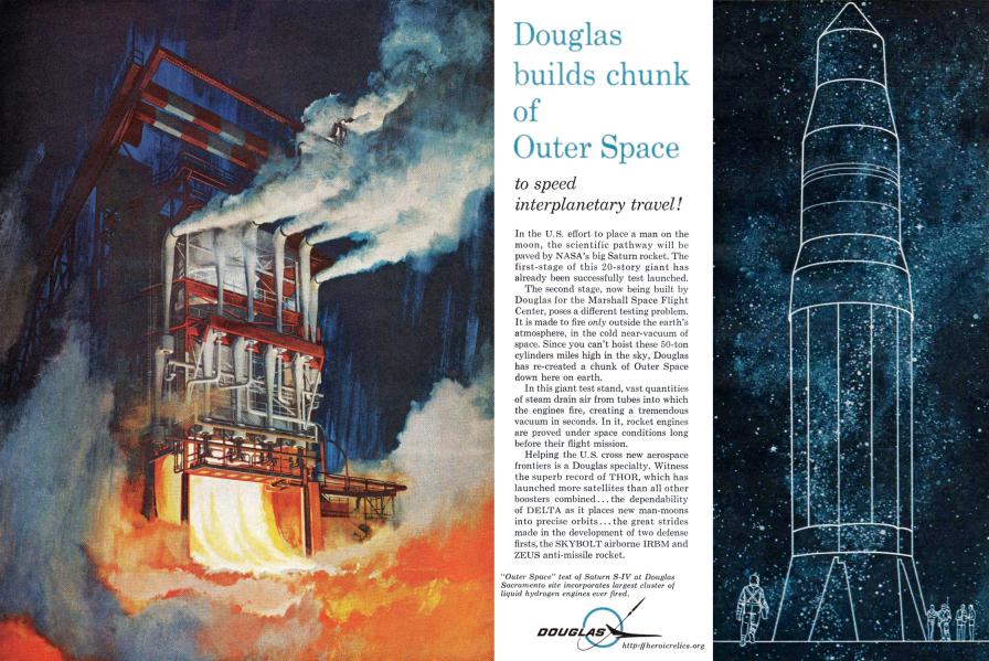 Douglas Saturn S-IV second stage test stand ad