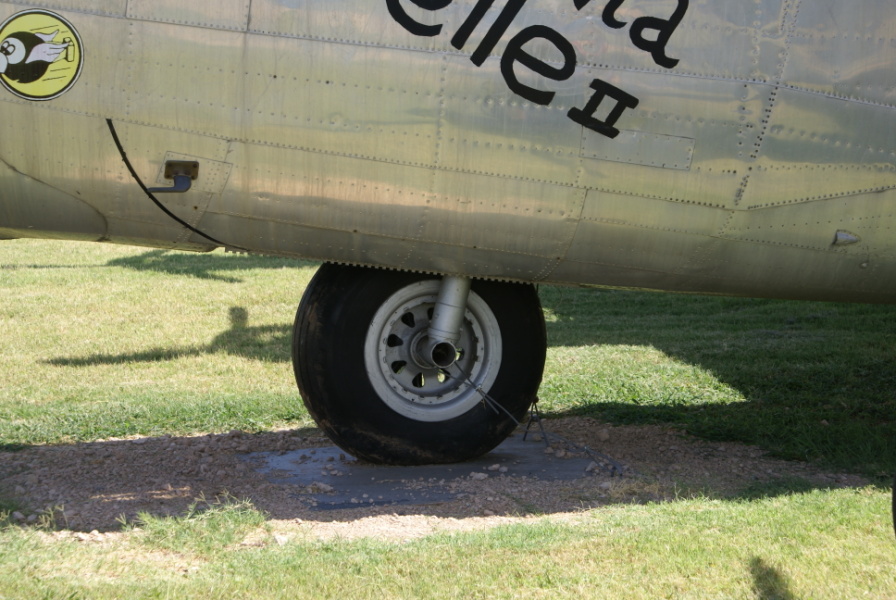 B-24 nose landing gear at Barksdale Global Power Museum (Formerly the 8th Air Force Museum)
