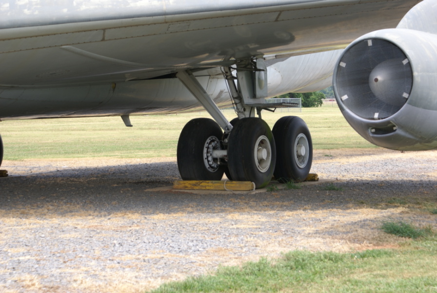 KC-135 Stratotanker landing gear at Barksdale Global Power Museum (Formerly the 8th Air Force Museum).