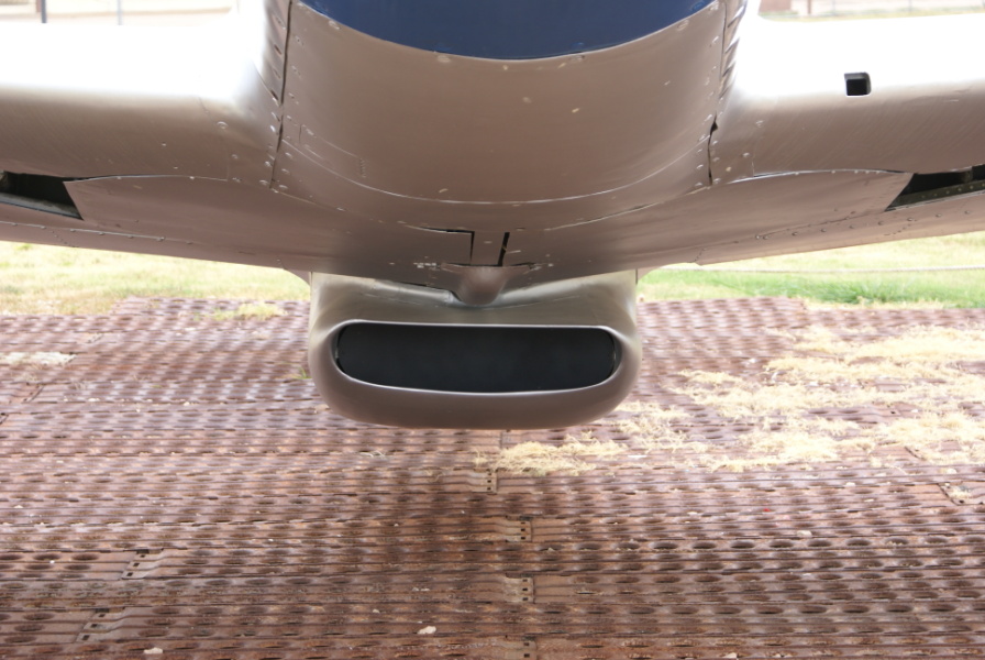 Main air scoop on P-51D at Barksdale Global Power Museum (Formerly the 8th Air Force Museum)