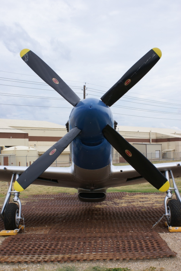 Nose and propeller of P-51D at Barksdale Global Power Museum (Formerly the 8th Air Force Museum)