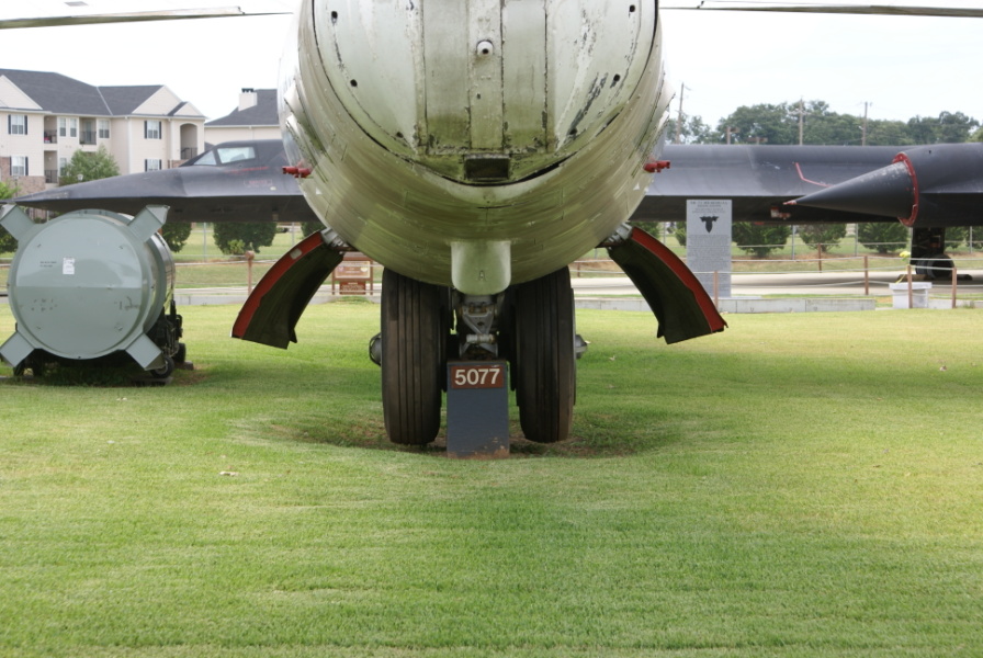 Rear landing gear on B-47E at Barksdale Global Power Museum (Formerly the 8th Air Force Museum)