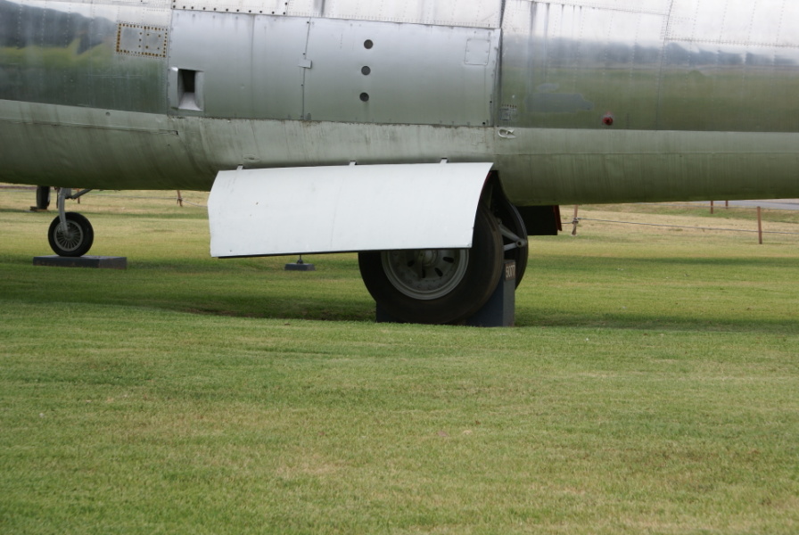 Rear landing gear on B-47E at Barksdale Global Power Museum (Formerly the 8th Air Force Museum)
