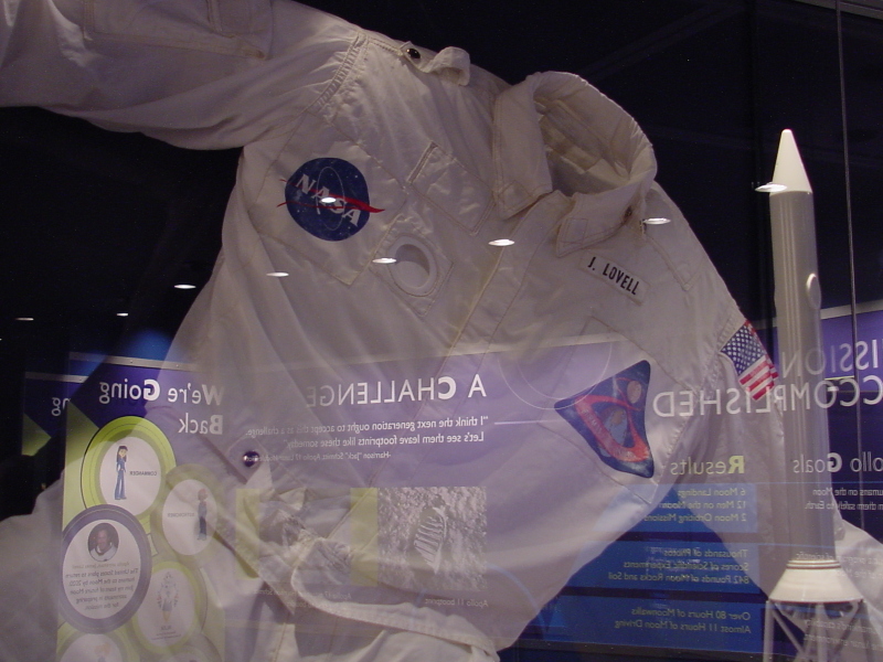 Lovell's Apollo 8 Inflight Coverall Garment (ICG) jacket at Adler Planetarium