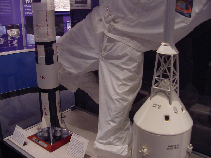 Lovell's Apollo 8 Inflight Coverall Garment (ICG) trousers at Adler Planetarium