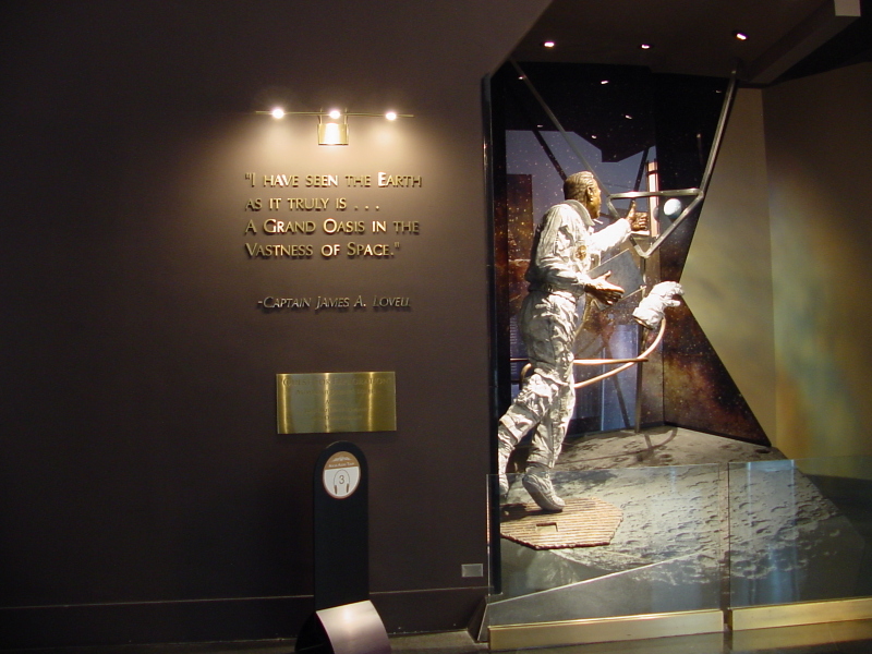 Jim Lovell "Quest for Exploration" Statue at Adler Planetarium