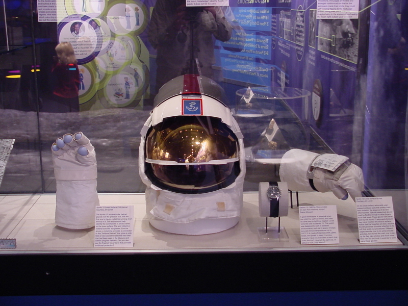 Lovell's Apollo 13 Gloves at Adler Planetarium