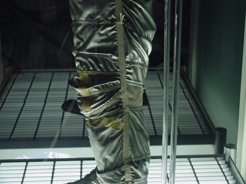 Grissom Liberty Bell 7 Suit thigh/biomedical connector at Astronaut Hall of Fame