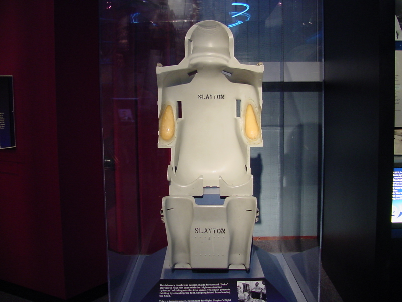 Deke Slayton's Mercury Couch (Slayton) at Astronaut Hall of Fame