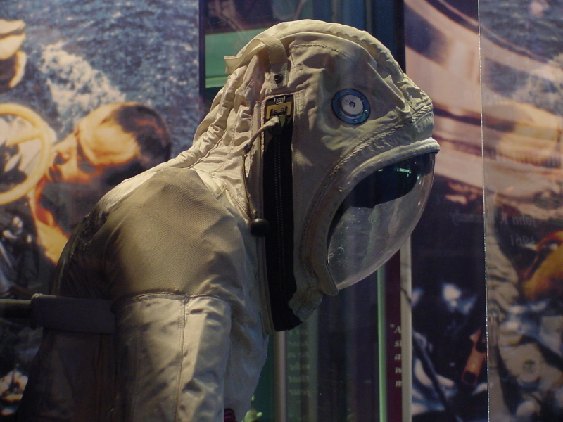 Gemini G5C Suit hood/helmet at Astronaut Hall of Fame