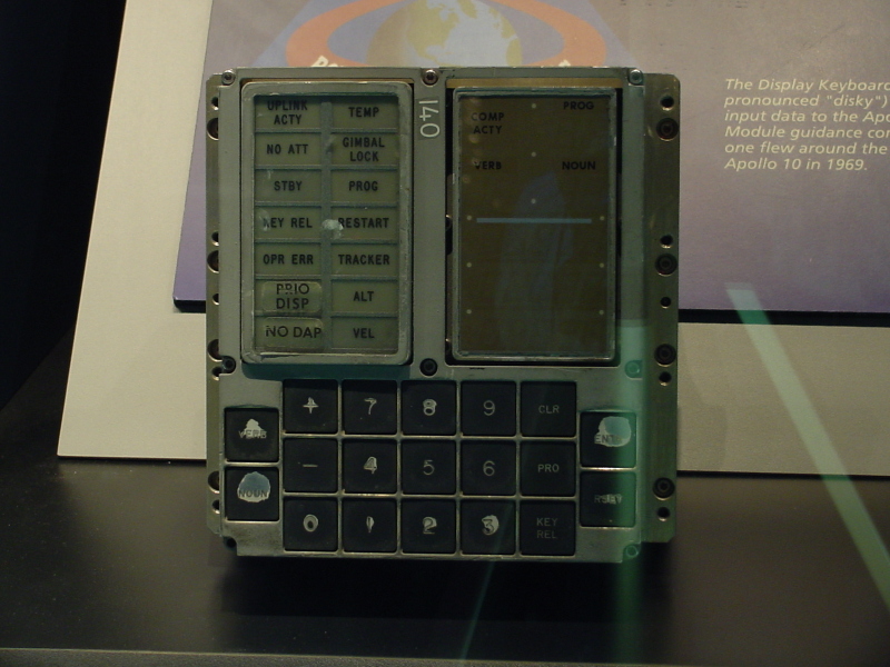 Apollo DSKY computer at the Astronaut Hall of Fame