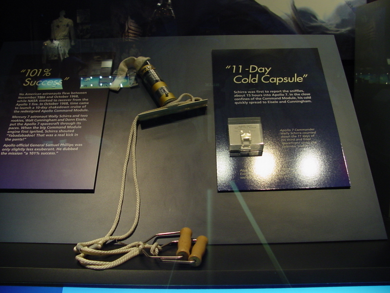 Apollo 7 Exer-genie rope exerciser at Astronaut Hall of Fame