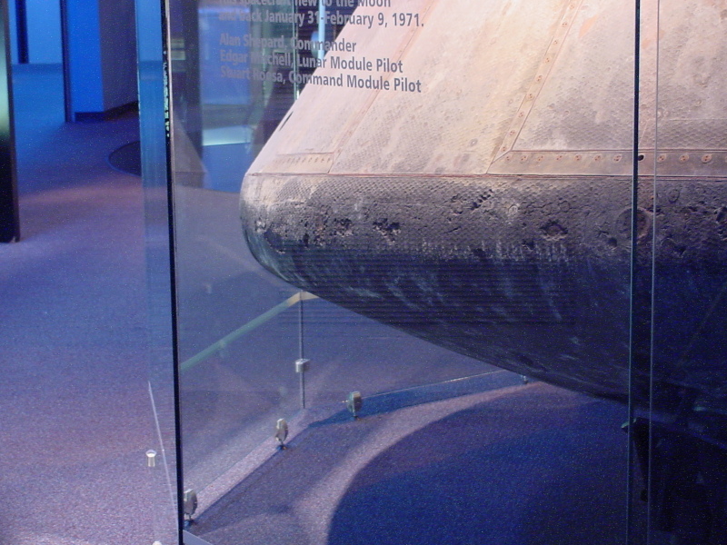 Apollo 14 heat shield at Astronaut Hall of Fame
