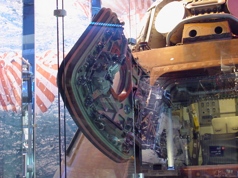 Apollo 14 command module hatch at Astronaut Hall of Fame