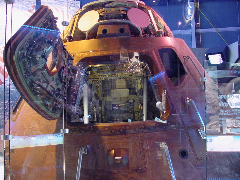 Apollo 14 command module hatch at Astronaut Hall of Fame