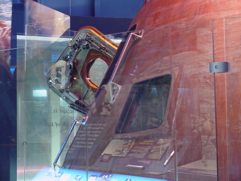 Apollo 14 command module side window (window 5) at Astronaut Hall of Fame