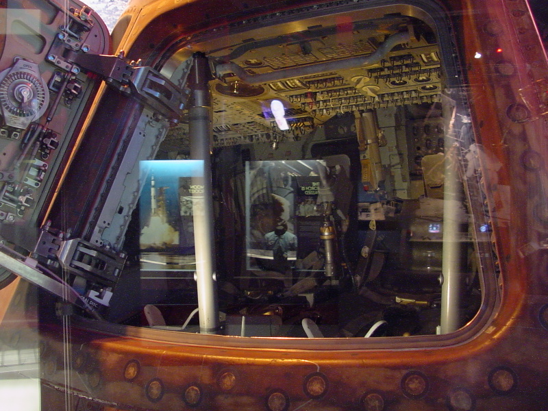 Apollo 14 command module interior at Astronaut Hall of Fame