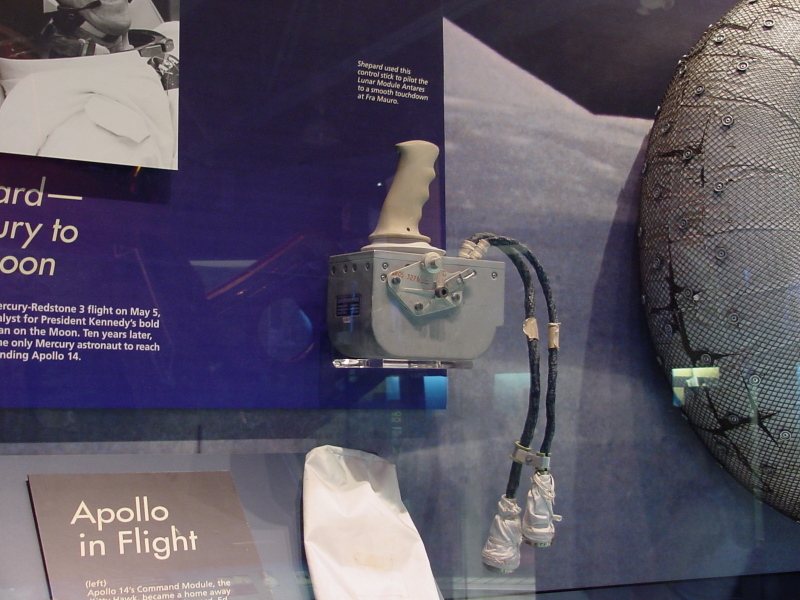 Apollo 14 hand controller at the Astronaut Hall of Fame