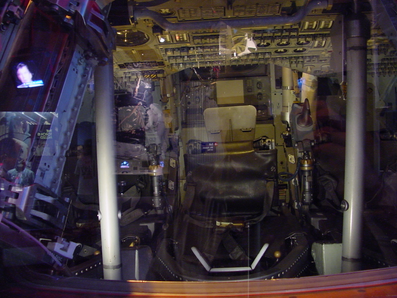 Apollo 14 command module couch at Astronaut Hall of Fame