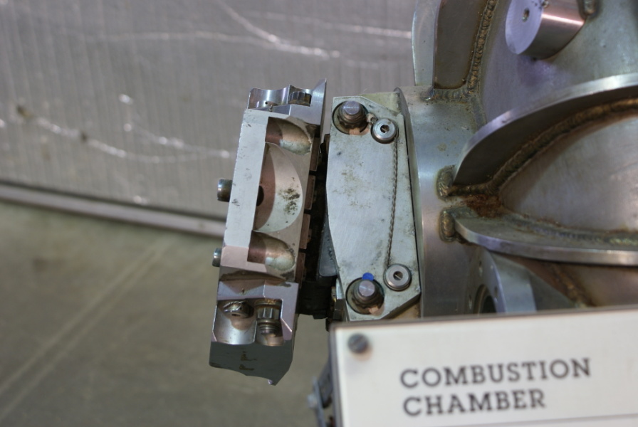 Gimbal bearing on the LR-91 Thrust Chamber at the Air Zoo