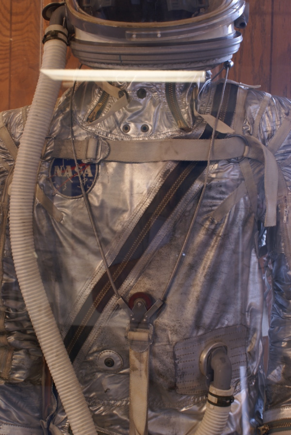Mercury Space Suit (East Campus) chest zipper at Air Zoo