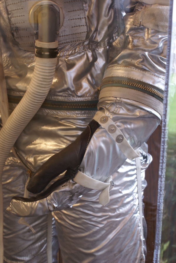 Mercury Space Suit (East Campus) left glove at Air Zoo