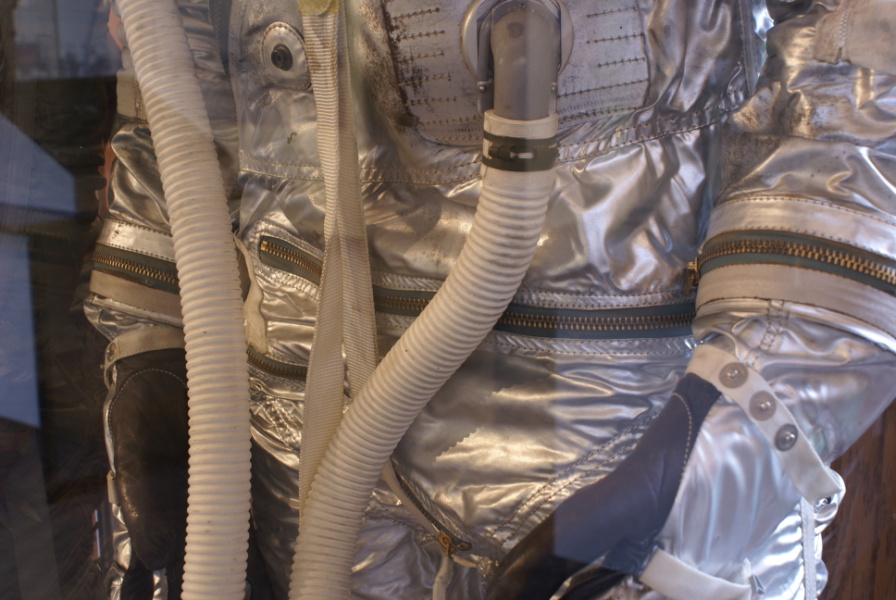 Mercury Space Suit (East Campus) waist zipper at Air Zoo