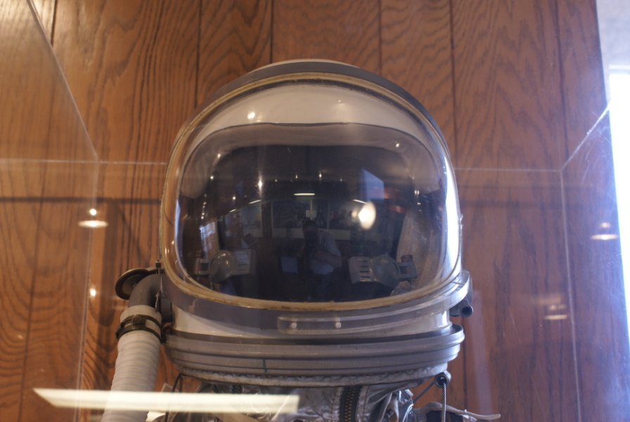 Mercury Space Suit (East Campus) helmet at Air Zoo