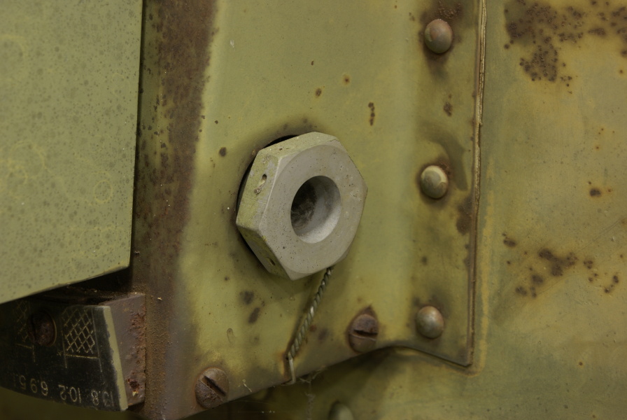 Air vane jet nozzle on Redstone Aft Unit at Air Zoo
