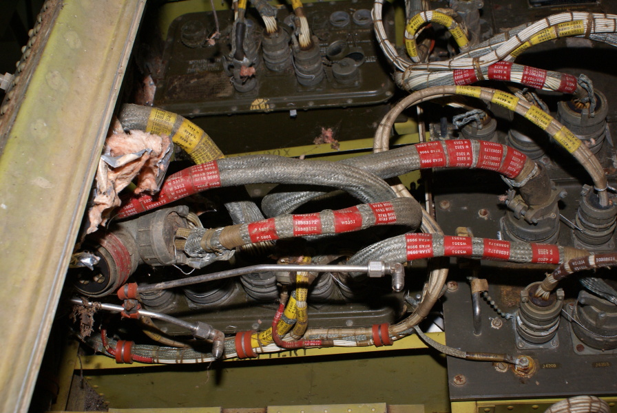 Relay box in instrument compartment in Redstone Aft Unit at Air Zoo