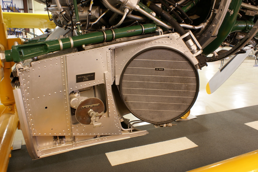 Wasp Major R-4360 Engine oil cooler at the Air Zoo
