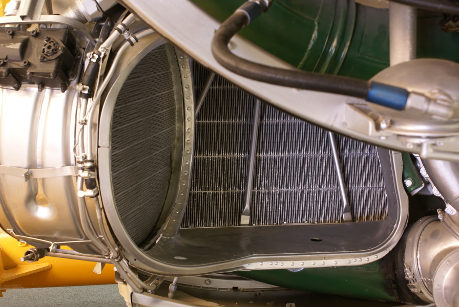 Wasp Major R-4360 Engine oil cooler at the Air Zoo