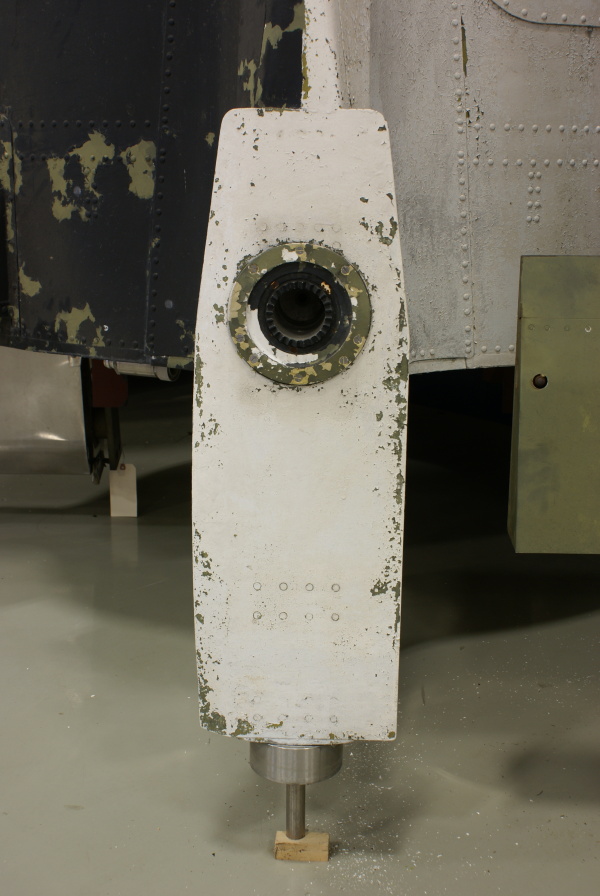 Air rudder mounting plate on the Redstone Tail Unit at Air Zoo