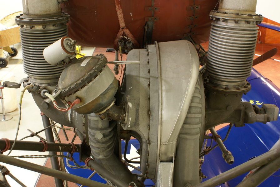 Steam generator and turbopumps on A-7 Engine ("As Removed") at Air Zoo