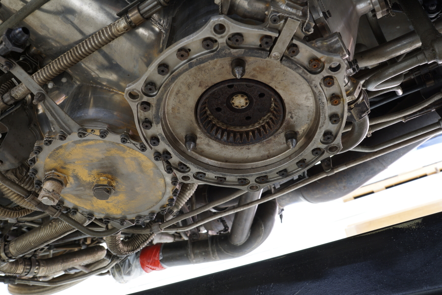 Starter drive pad on J58 (SR-71) Engine at the Air Zoo