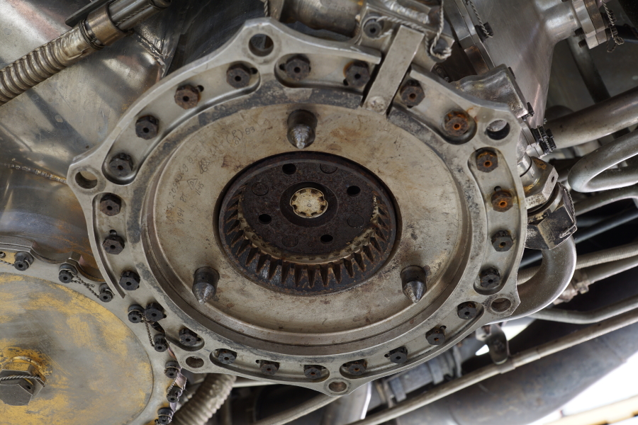 Starter drive pad on J58 (SR-71) Engine at the Air Zoo