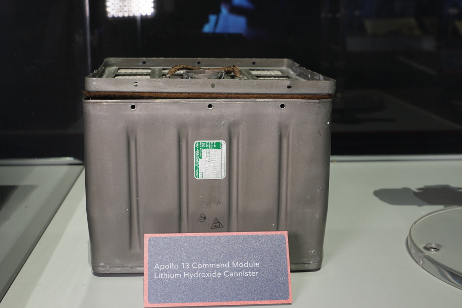 Apollo Command Module Lithium Hydroxide Canister at Apollo:  When We Went to the Moon