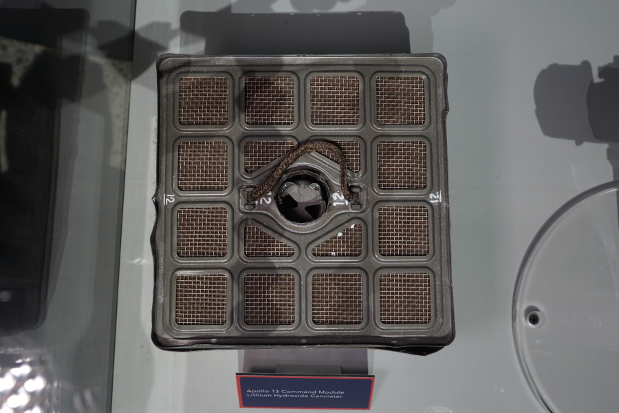 Apollo Command Module Lithium Hydroxide Canister at Apollo:  When We Went to the Moon