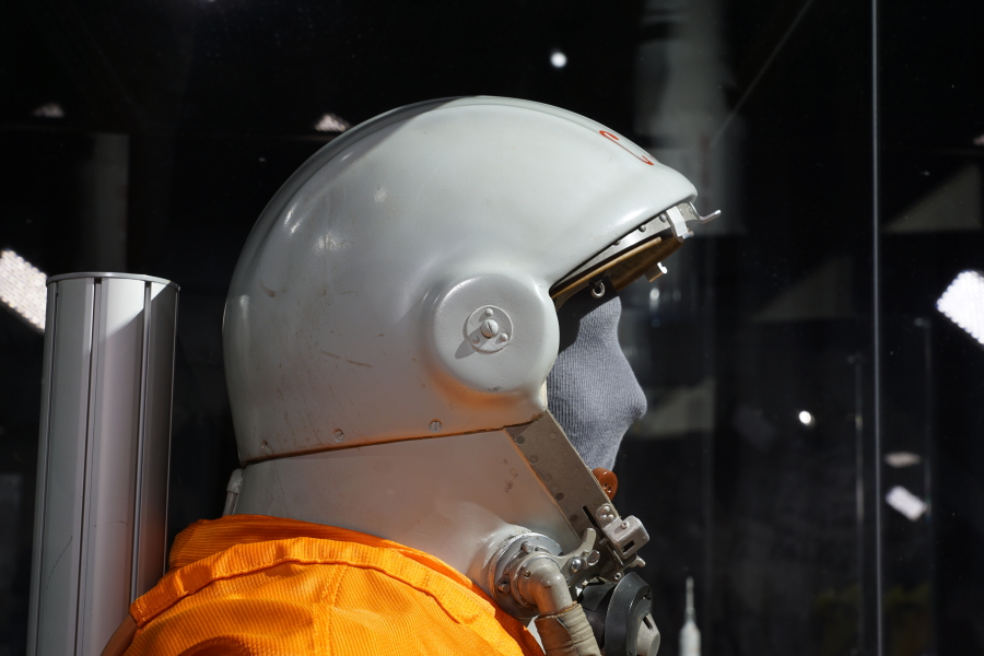 Vostok (SK-1) Suit helmet at Apollo:  When We Went to the Moon