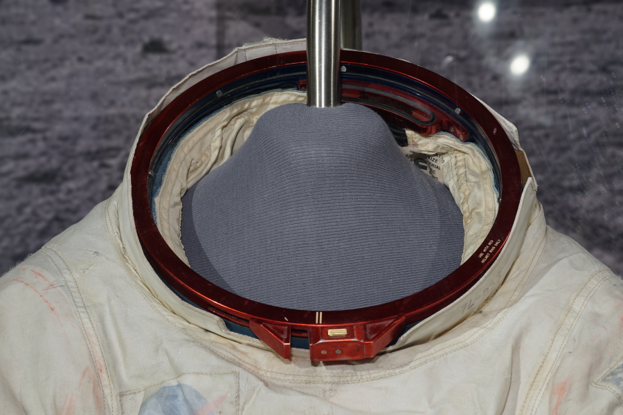 Apollo A7L Space Suit helmet attaching ring/neck ring at Apollo:  When We Went to the Moon