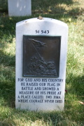 Rene Gagnon (reverse) at Arlington National Cemetery