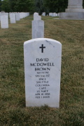 David Brown at Arlington National Cemetery