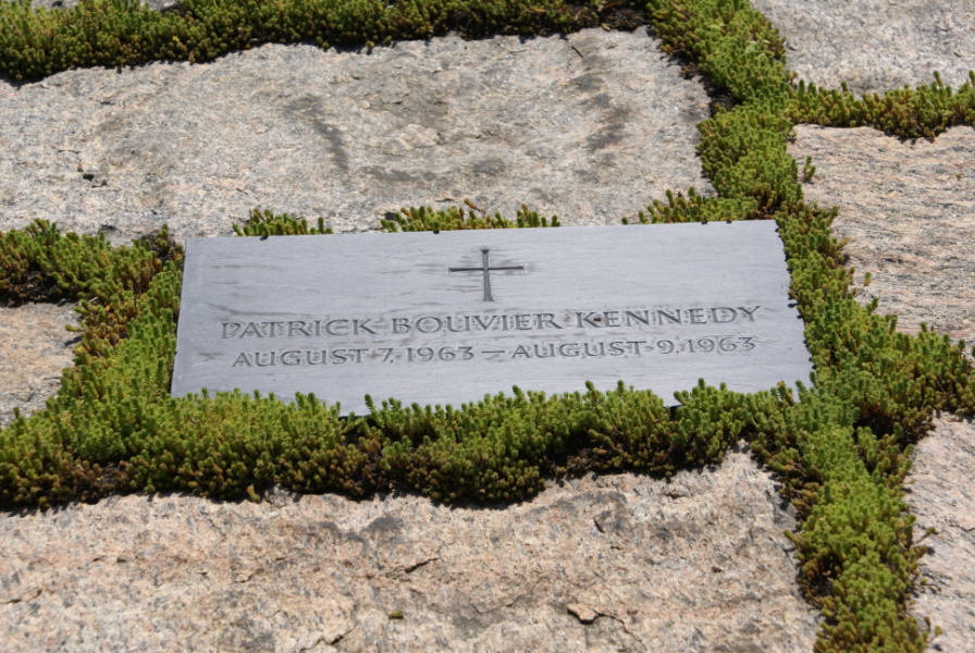 Grave of Patrick Bouvier Kennedy at Kennedy Gravesite at Arlington National Cemetery