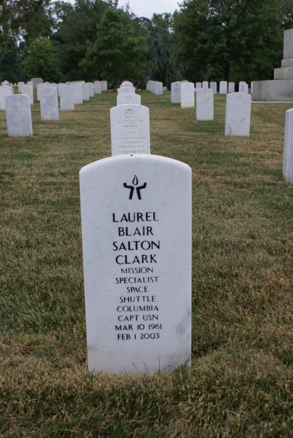 Grave of Laurel Clark at Arlington National Cemetery
