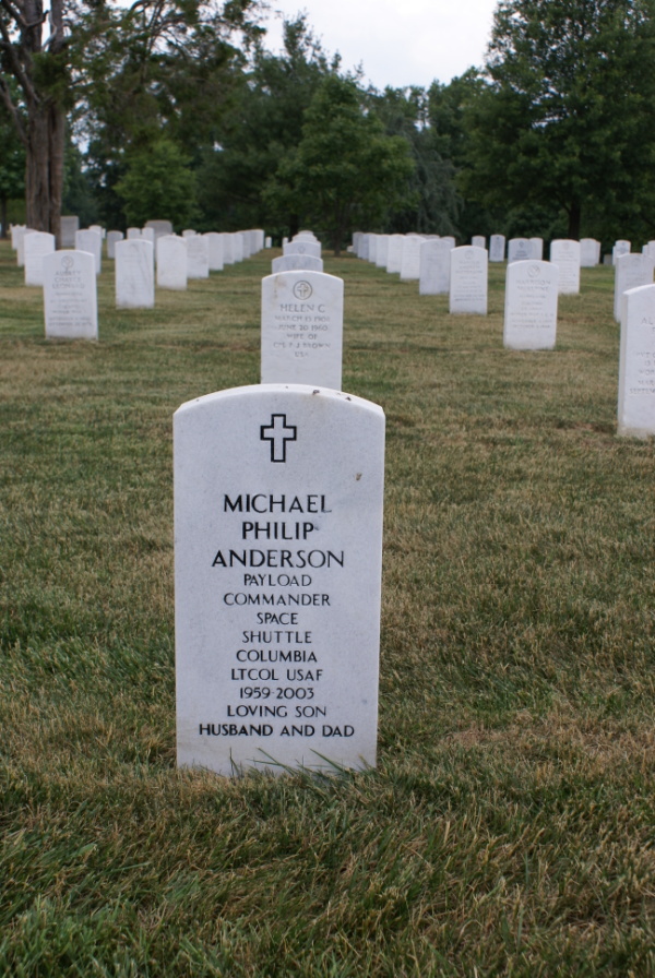 Grave of Michael Anderson at Arlington National Cemetery