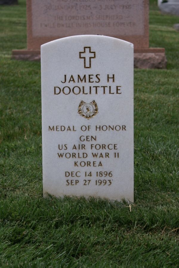 Grave of Jimmy Doolittle at Arlington National Cemetery
