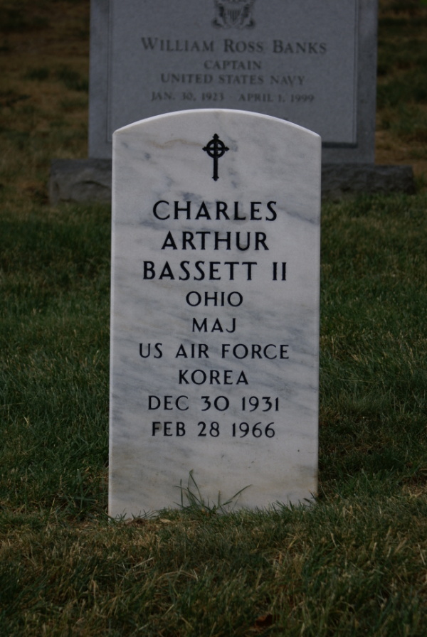 Grave of Charlie Bassett at Arlington National Cemetery