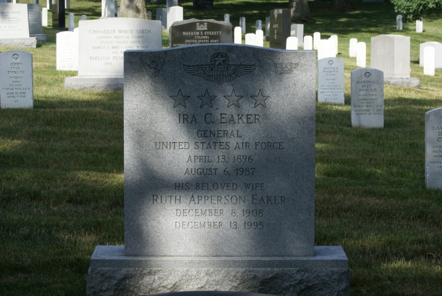 Grave of Ira C. Eaker at Arlington National Cemetery