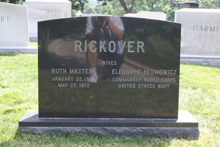 Grave of Hyman Rickover (Reverse) at Arlington National Cemetery